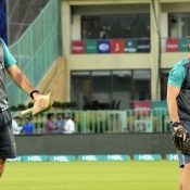 Pakistan team practice session at National Stadium Karachi 