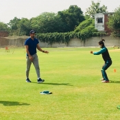 Skill work with Spinners & Fast Bowlers at NCA