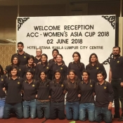 ACC Women Asia Cup 2018 Trophy Unveiling Ceremony at Istana Hotel Kuala Lumpur