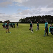 Pakistan Team practice session at Merchiston Castle School, Edinburgh.