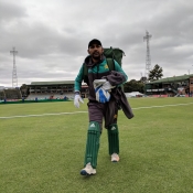 Pakistan Team practice session  at Harare Sports Club