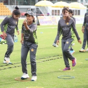 PAK women team practice session before 1st ODI
