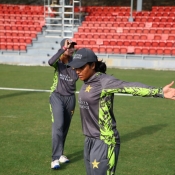 PAK women team practice session before 2nd ODI