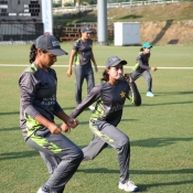 PAK women team practice session before 3rd ODI