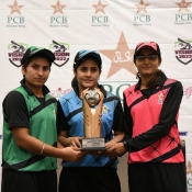 Trophy unveiling ceremony of Triangular One Day Women Cricket Tournament 2018 at NSK