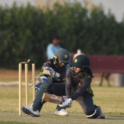 Practice match at NCA Karachi Ground