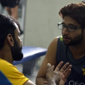 Gym and Indoor training session on day two of Pakistan team Camp in Lahore
