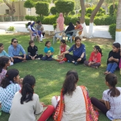 Pakistan Women team visit the SOS Village, Karachi