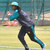 Pakistan womens team 50 over practice game at the NSK