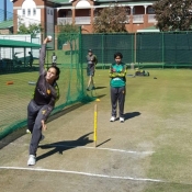 Pakistan Women Squad Practice Session at Senwes Park Nets area, NWU, Potchefstroom.