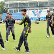 Pakistan and Bangladesh U-16 team practice in Khulna