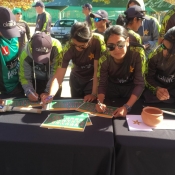 Social and Community Interaction Day for Pakistan and South Africa women team at Senwes Park