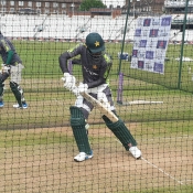 Pakistan team practice session at Oval