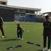 Pakistan U16 practice session ahead of the first one-day match against Bangladesh U16