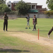 Pakistan U-19 team training session at NCA Lahore