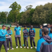 Pakistan team training session at Bath Cricket Club ground Bristol