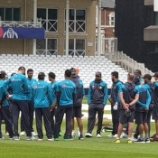 Pakistan team training session at Trent Bridge.