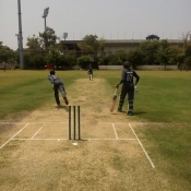  Practice match of Lahore Blues U19 at LCCA Ground Lahore.
