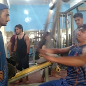 Gym and fitness training session of Peshawar Region U19.