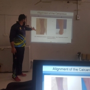 Lecture on Injury Prevention at Hyderabad Regional U19 Academy.
