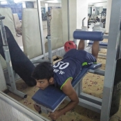 Gym session of Sialkot Region U19.