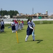 School children visit Pakistan womens team as a part of the PCB Women Wing Cric4Us initiative