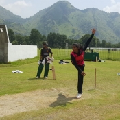 Skill work training session at the  High Performance Conditioning Camp for women players in Abbottabad.