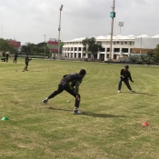 Day one of the ACC Asia Cup U19 bound camp at Hanif Mohammad High Performance Center, Karachi.