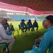Workshop for the Pitch curators and Ground staff at Gaddafi Stadium, Lahore.