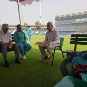 Workshop for the Pitch curators and Ground staff at Gaddafi Stadium, Lahore.