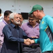 PCB Chairmans XI vs AJK Prime Ministers XI at Muzaffarabad Cricket Stadium