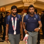 Arrival of Sri Lanka team at Karachi for ODI & T20I series against Pakistan