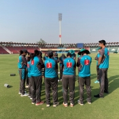 Pakistan women practice session at Gaddafi Stadium, Lahore