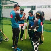 Pakistan Women Emerging Team practice session at NCC Colombo