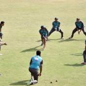 Pakistan U16 team practice session ahead of 2nd three day match