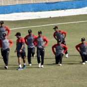 Bangladesh U16 team practice session ahead of 2nd three day match
