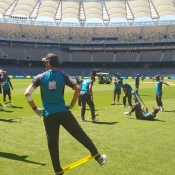 Pakistan Team practice session at Optus Stadium, Perth.