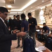 Arrival of Sri Lanka team at Islamabad.