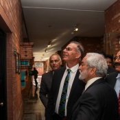 ICC Chief Executive Manu Sawhney visited the Gaddafi Stadium and National Cricket Academy in Lahore