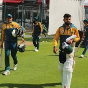 Pakistan Test squad training and practice session at Old Trafford, Manchester