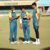 Pakistan U19 teams practice session at the GSL