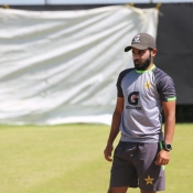 Pakistan Test squads training session at Providence Stadium, Guyana