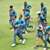 Pakistan Team training and practice session at National Stadium, Karachi