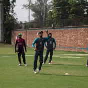 Player net and practice session at NHPC,Lahore