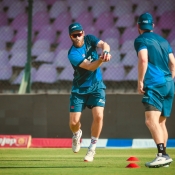 New Zealand Team training and practice at National Bank Cricket Arena