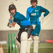New Zealand Team training and practice at National Bank Cricket Arena