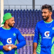 Pakistan Team training and practice session ahead of ODI series against New Zealand