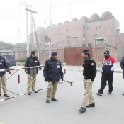 Security before the start of 5th One Day between Pakistan A and Kenya