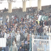 Crowd enjoing the 5th One Day between Pakistan A and Kenya