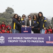 World Cup Trophy in visit to Kinnaird College Lahore
